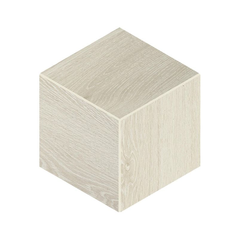 Daltile Emerson Wood Ash White Wood-Look Porcelain Tile - 3D Cube