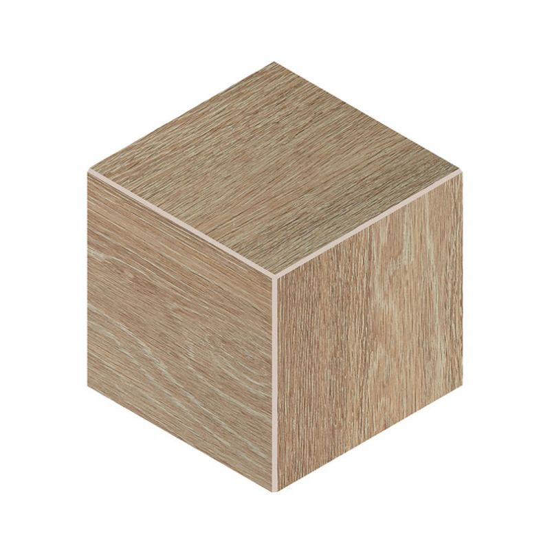 Daltile Emerson Wood Butter Pecan Wood-Look Porcelain Tile - 3d Cube