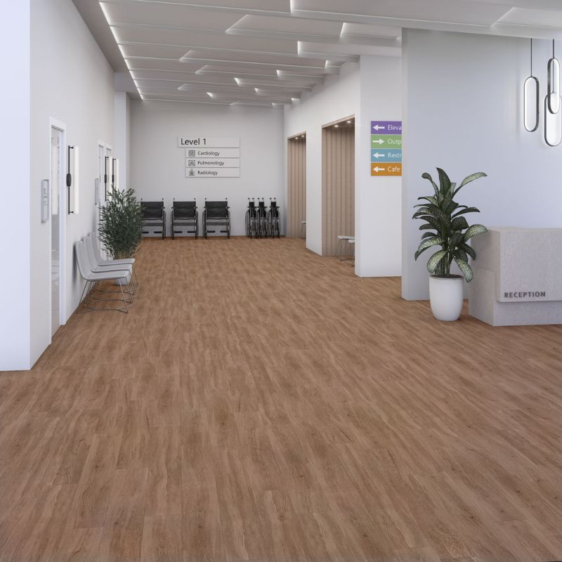 Daltile Pines Terrace Ginger Wood-Look Porcelain Tile - Plank Lifestyle