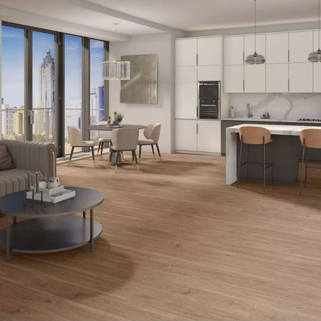 Daltile Pines Terrace Ginger Wood-Look Porcelain Tile - Plank Lifestyle