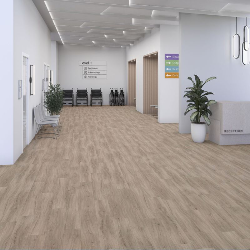Daltile Pines Terrace Wreath Wood-Look Porcelain Tile - Plank Lifestyle