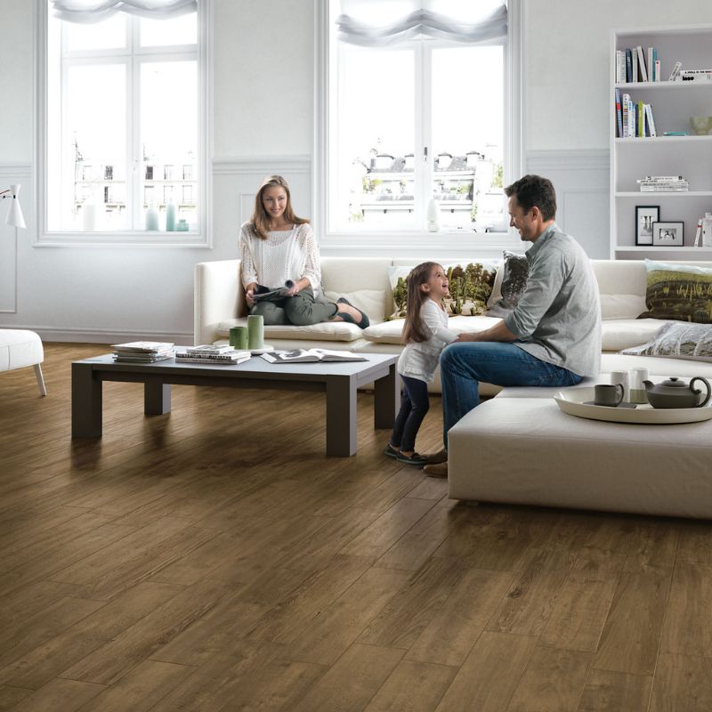 Daltile Saddle Brook Farmhouse Wood-Look Porcelain Tile - Plank Lifestyle