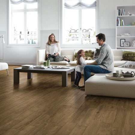 Daltile Saddle Brook Farmhouse Wood-Look Porcelain Tile - Plank Lifestyle