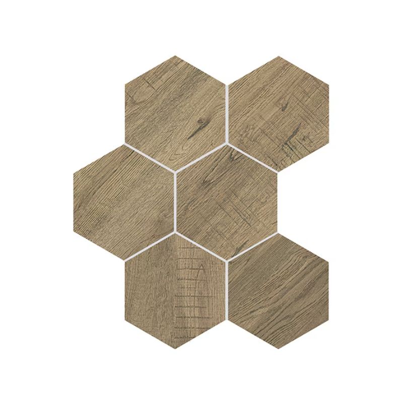 Daltile Sleigh Creek Chariot Wood-Look Porcelain Tile - Hexagon