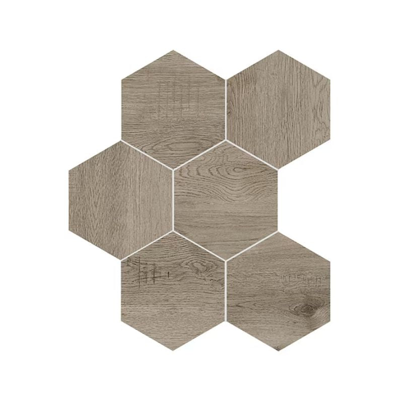 Daltile Sleigh Creek Stagecoach Wood-Look Porcelain Tile - Hexagon Tiles