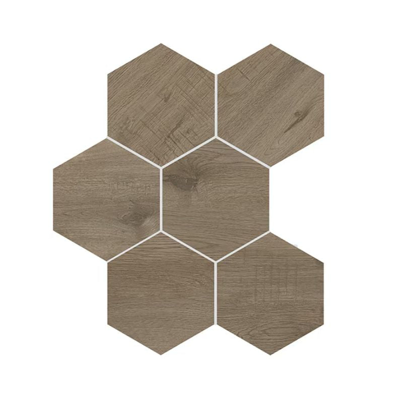Daltile Sleigh Creek Wagon Wood-Look Porcelain Tile - Hexagon