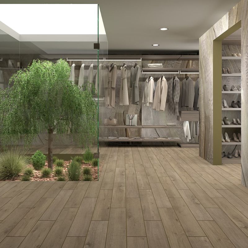 Daltile Sleigh Creek Wagon Wood-Look Porcelain Tile - Plank Lifestyle