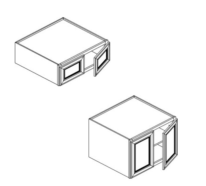 DOUBLE DOOR WALL DEEP BRIDGE CABINET - -Quality Home Distribution