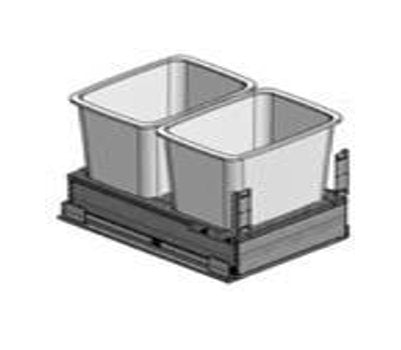 DOUBLE WASTE BASKET PULLOUT KIT - WBP18-Quality Home Distribution
