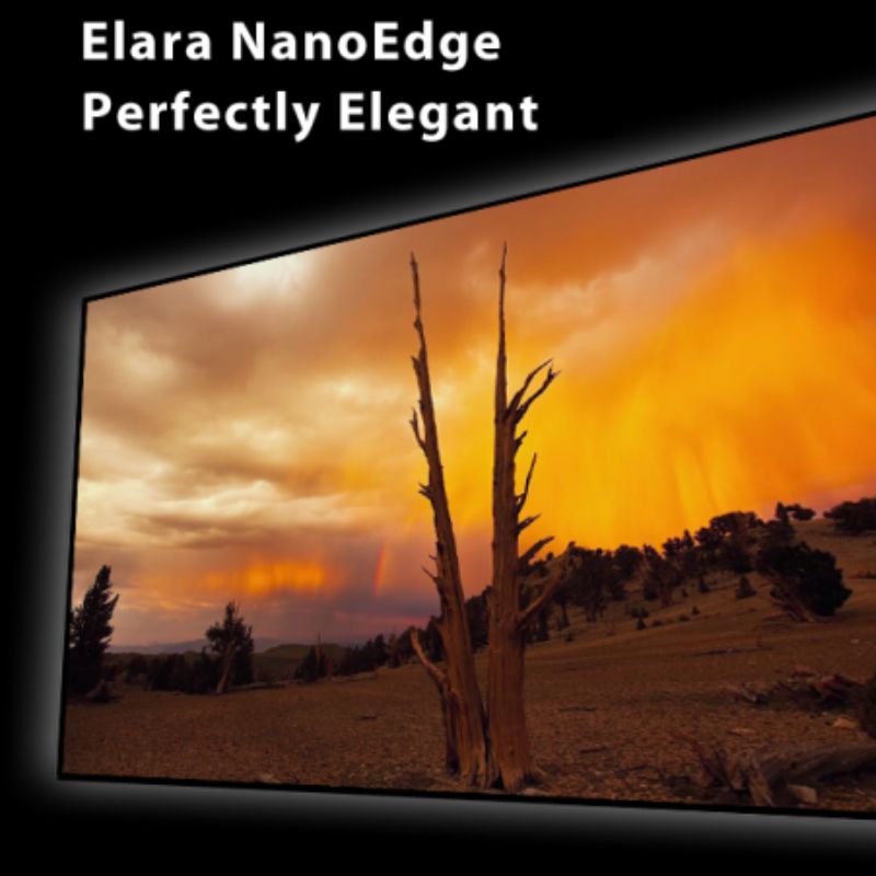 EluneVision Elara NanoEdge Fixed - Frame Screen | 16:9 High Definition Format - QHD-EV-N-92-1.2 - Quality Home Distribution