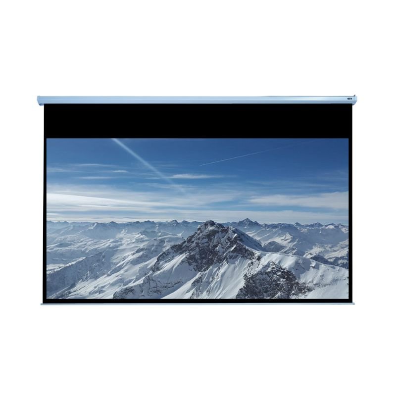 EluneVision Large Motorized Tab - Tensioned Projector Screen | 16:9 High Definition Format - Quality Home Distribution
