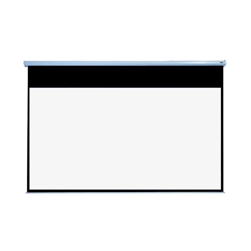 EluneVision Large Motorized Tab - Tensioned Projector Screen | 16:9 High Definition Format - Quality Home Distribution