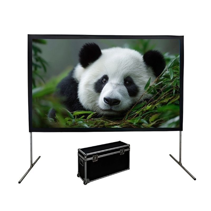 EluneVision Quick Fold Portable Projector Screen | 16:9 High Definition Format - QHD-EV-FF-135S-F-1.2 - Quality Home Distribution
