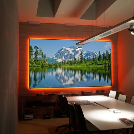 EluneVision Reference Studio 4K NanoEdge Fixed - Frame Projection Screen - QHD-EV-ZL-92-1.0 - Quality Home Distribution