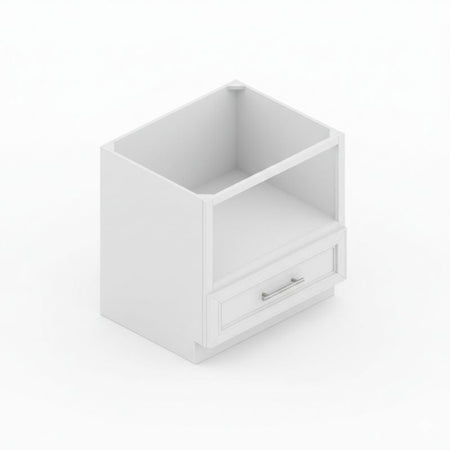 JWQ 30" Base Microwave Cabinet - 24" Deep Under - Counter Storage - JWQ-BMC30-CW - Quality Home Distribution