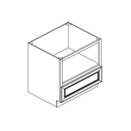 JWQ 30" Base Microwave Cabinet - 24" Deep Under - Counter Storage - JWQ-BMC30-CW - Quality Home Distribution