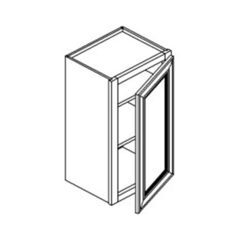 JWQ 30" High Single Door Wall Cabinet - 9" to 21" Wide Standard Storage - JWQ-W0930-CW - Quality Home Distribution