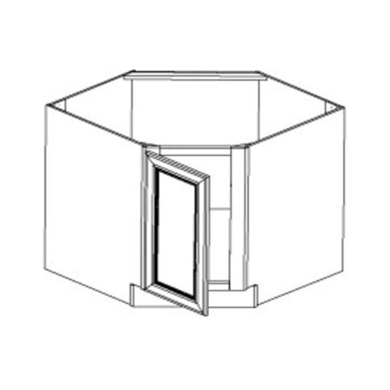 JWQ 36" Diagonal Corner Sink Base Cabinet - Multiple Styles & Finishes - JWQ-CSB36-CW - Quality Home Distribution