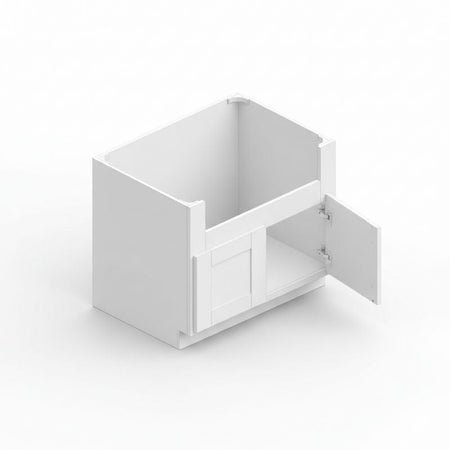 JWQ 36" Farmhouse Sink Base Cabinet - Multiple Finishes - JWQ-FSB36-CW - Quality Home Distribution