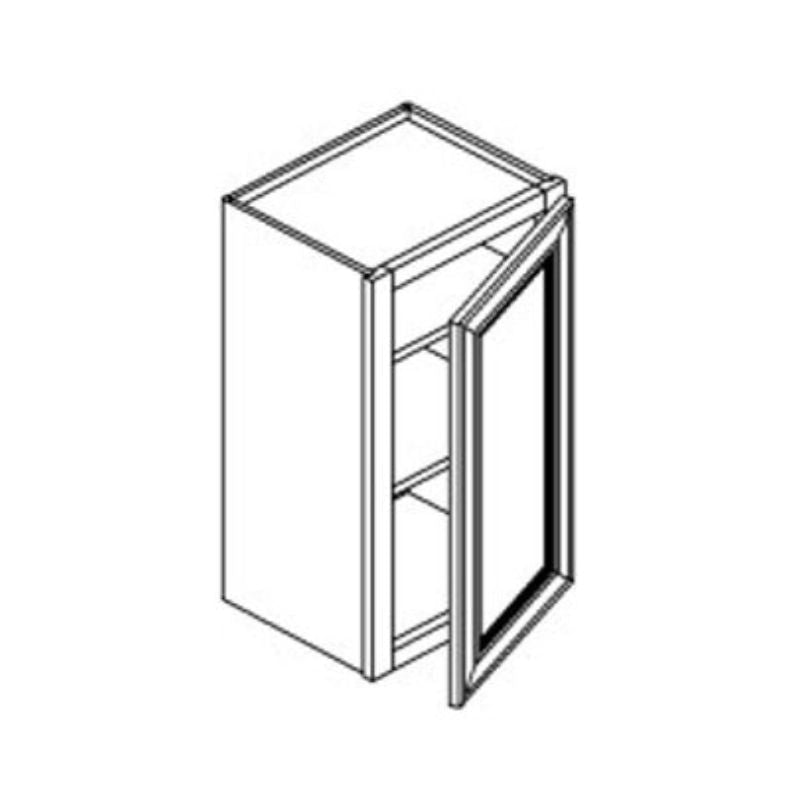 JWQ 36" High Single Door Wall Cabinet - 9" to 21" Wide Premium Storage - JWQ-W0936-CW - Quality Home Distribution