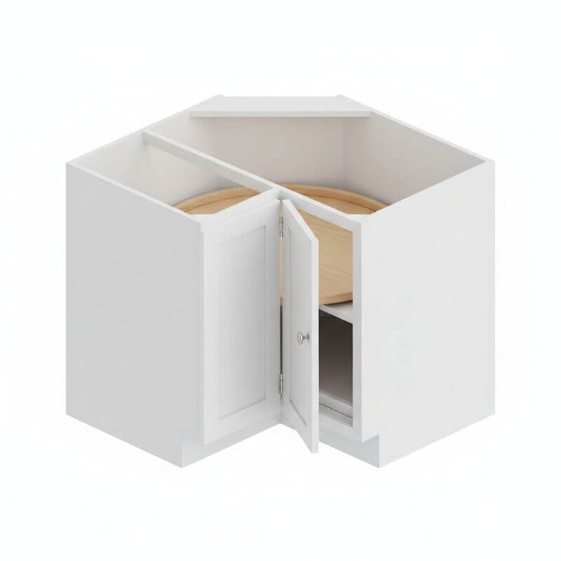 JWQ Base Corner Lazy Susan Cabinet - Multiple Styles & Finishes - JWQ-BLS33-CW - Quality Home Distribution