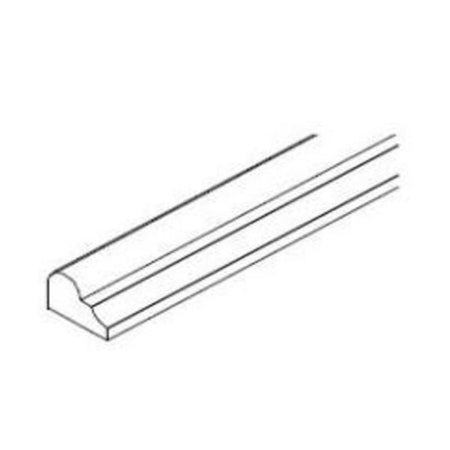 JWQ Chair Rail Molding - 96" Decorative Trim Accent - Solid Wood Finish - JWQ-CR8-CW - Quality Home Distribution