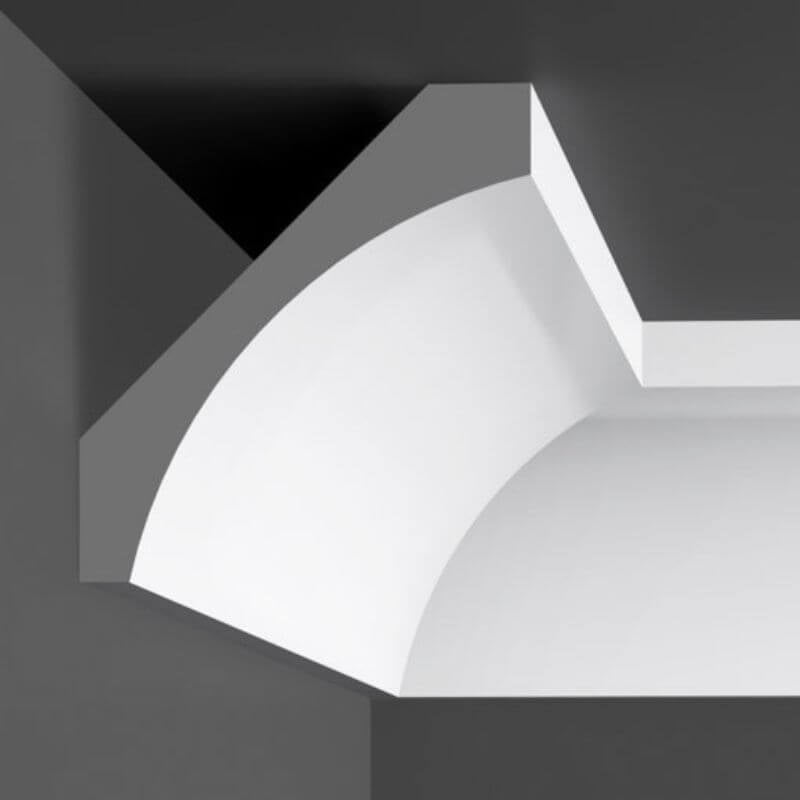 JWQ Cove Crown Molding - 96" Large Profile Ceiling Trim - JWQ-CMC8 4-1/8-CW - Quality Home Distribution