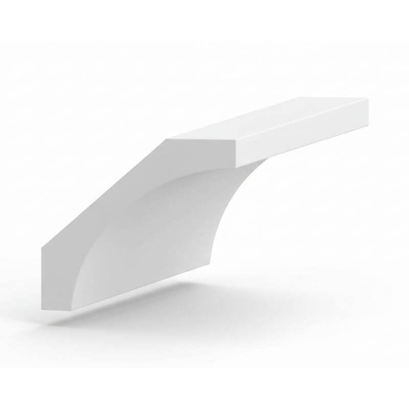 JWQ Cove Crown Molding - 96" Large Profile Ceiling Trim - JWQ-CMC8 4-1/8-CW - Quality Home Distribution