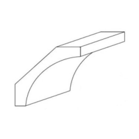 JWQ Cove Crown Molding - 96" Large Profile Ceiling Trim - JWQ-CMC8 4-1/8-CW - Quality Home Distribution