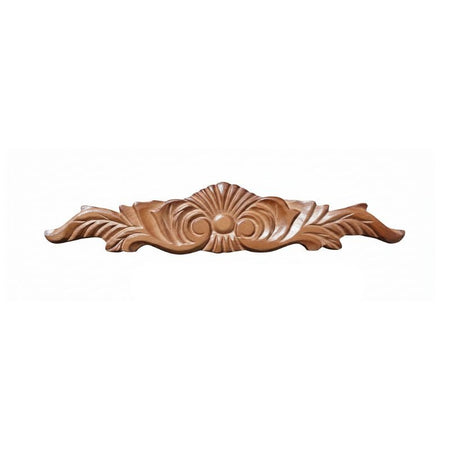JWQ Decorative Wood Onlay - Hand - Carved Scroll Accent - 14" x 3" Solid Wood - JWQ-OL143-CW - Quality Home Distribution
