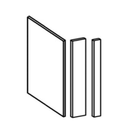 JWQ Dishwasher End Panel & Face Trim Kit - 34.5" Base Cabinet Enclosure - JWQ-DEP-CW - Quality Home Distribution