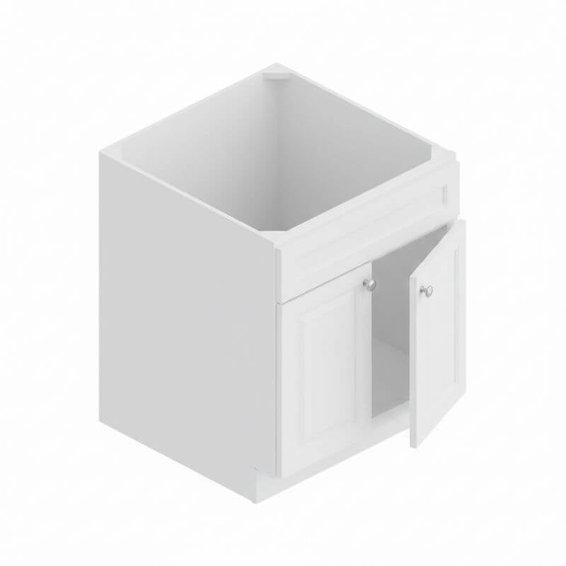 JWQ Double Door Vanity Cabinet - Multiple Styles & Finishes - JWQ-DDVC-V2421-CW - Quality Home Distribution