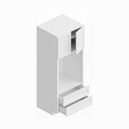 JWQ Double Wall Oven Pantry - 33" Wide Cabinet - 84", 90", & 96" Heights - JWQ-OC338424D-CW - Quality Home Distribution