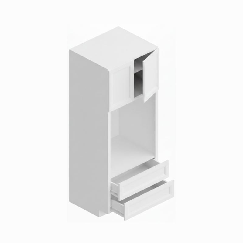 JWQ Double Wall Oven Pantry - 33" Wide Cabinet - 84", 90", & 96" Heights - JWQ-OC338424D-CW - Quality Home Distribution