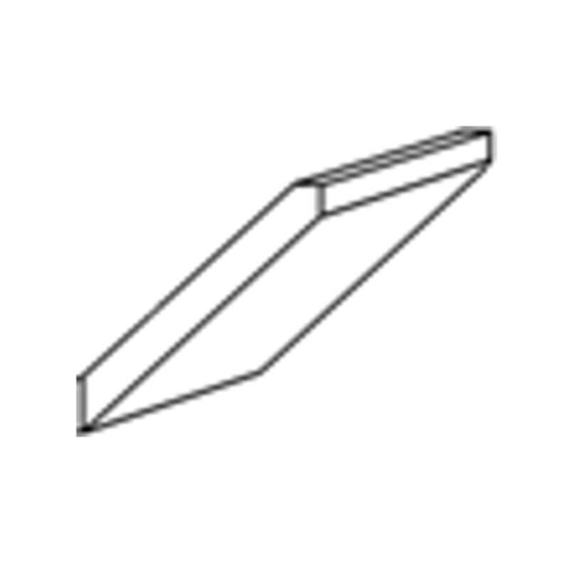 JWQ Shaker Crown Molding - 96" Modern Angled Profile - JWQ-CMS8 3-1/2-CW - Quality Home Distribution