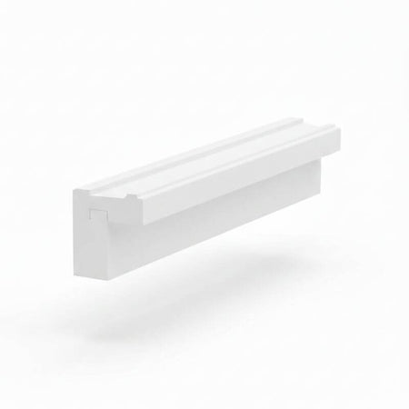 JWQ Shaker Light Rail Molding - 96" Under - Cabinet Trim - JWQ-LMS8-CW - Quality Home Distribution
