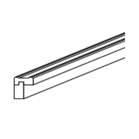 JWQ Shaker Light Rail Molding - 96" Under - Cabinet Trim - JWQ-LMS8-CW - Quality Home Distribution