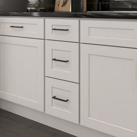 JWQ Three Drawer Base Cabinet - Multiple Sizes & Finishes - JWQ-DB12-CW - Quality Home Distribution