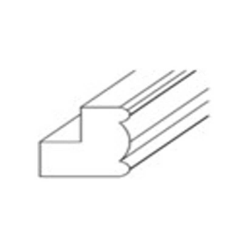 JWQ Traditional Light Rail Molding - 96" Curved Under - Cabinet Trim - JWQ-LM8-LB - Quality Home Distribution