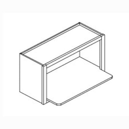JWQ Wall Microwave Shelf Cabinet - 30" Wide Under - Cabinet Hub - JWQ-WMS3018-CW - Quality Home Distribution
