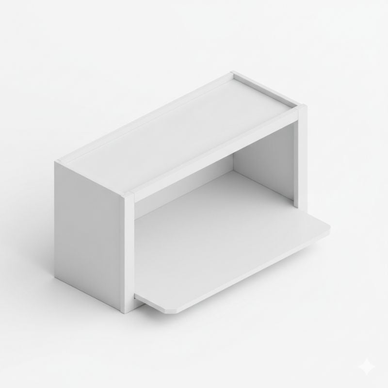 JWQ Wall Microwave Shelf Cabinet - 30" Wide Under - Cabinet Hub - JWQ-WMS3018-CW - Quality Home Distribution