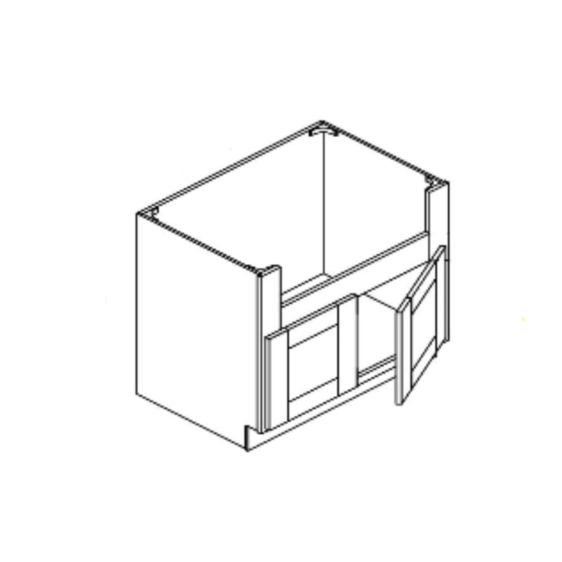 JWQ 36" Farmhouse Sink Base Cabinet - Quality Home Distribution