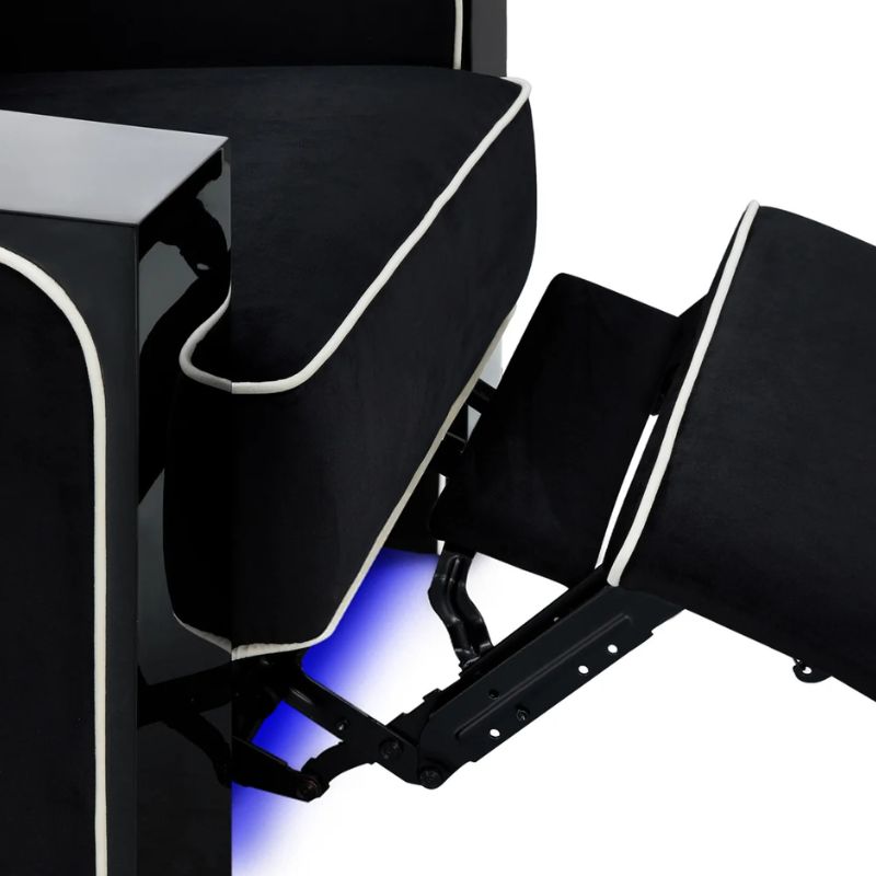 Valencia Naples Elegance Edition | Premium Parisian Velour & Piano Black Home Theater Seating - Quality Home Distribution