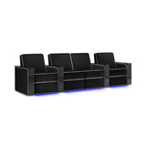 Valencia Naples Elegance Edition | Premium Parisian Velour & Piano Black Home Theater Seating - Quality Home Distribution