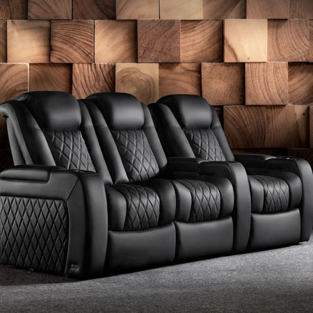 Valencia Tuscany Ultimate Edition | Heated & Ventilated Nappa Leather Theater Seating - Quality Home Distribution
