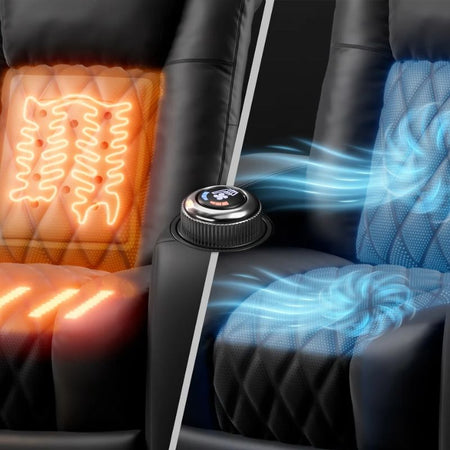 Valencia Tuscany Ultimate Edition | Heated & Ventilated Nappa Leather Theater Seating - Quality Home Distribution