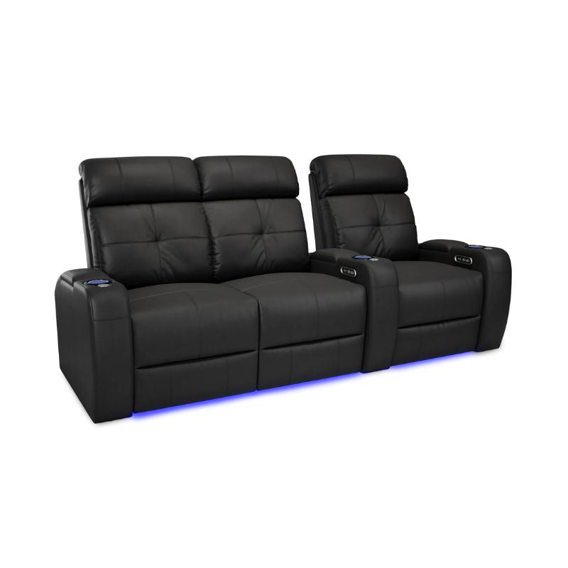 Valencia Verona Power Headrest Edition | Midnight Black Premium Nappa 9000 Leather - Quality Home Distribution