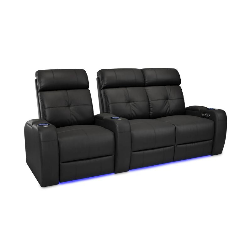 Valencia Verona Power Headrest Edition | Midnight Black Premium Nappa 9000 Leather - Quality Home Distribution