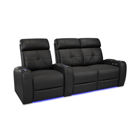 Valencia Verona Power Headrest Edition | Midnight Black Premium Nappa 9000 Leather - Quality Home Distribution