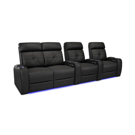 Valencia Verona Power Headrest Edition | Midnight Black Premium Nappa 9000 Leather - Quality Home Distribution